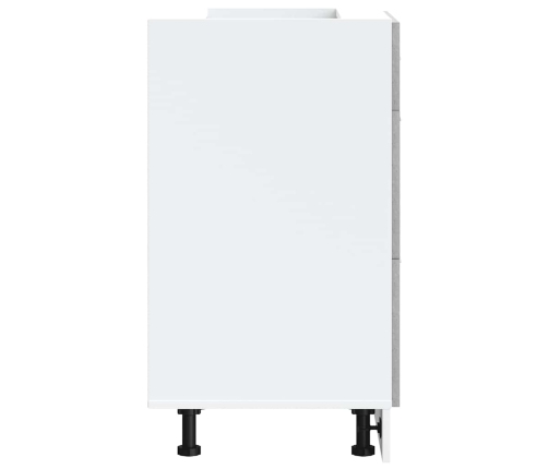 Virtuves Apakšējai Skapītis, Betona Pelēks, Inženierijas Koks Vidaxl