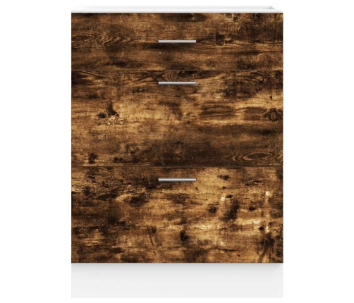 Virtuves Apakšējai Skapītis, Ozolkoka Krāsa, Inženierijas Koks Vidaxl