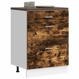 Virtuves Apakšējai Skapītis, Ozolkoka Krāsa, Inženierijas Koks Vidaxl