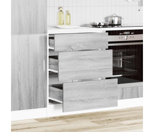 Virtuves Apakšējai Skapītis, Pelēka Ozolkoka Krāsa Vidaxl