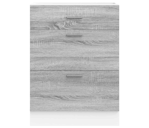 Virtuves Apakšējai Skapītis, Pelēka Ozolkoka Krāsa Vidaxl