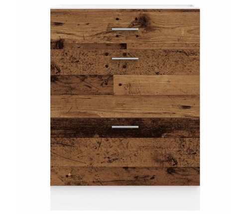 Virtuves Apakšējai Skapītis, Veca Koka, Inženierijas Koks Vidaxl