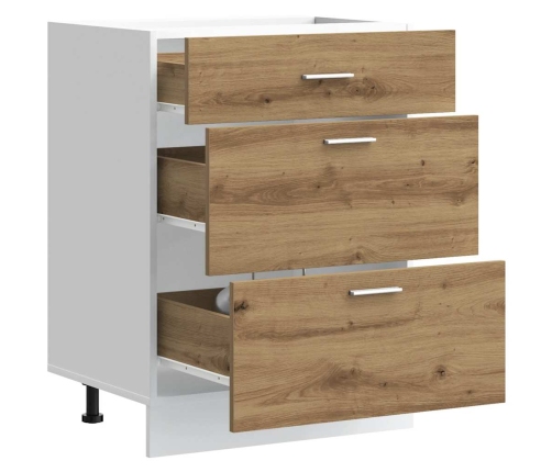 Virtuves Apakšējai Skapītis, Koka Karas, Inženierijas Koks Vidaxl