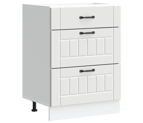 Virtuves Apakšējai Skapītis, Lucca, Balts, Inženierijas Koks Vidaxl