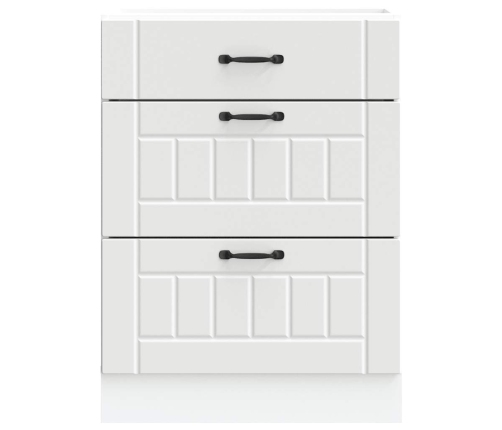 Virtuves Apakšējai Skapītis, Lucca, Balts, Inženierijas Koks Vidaxl