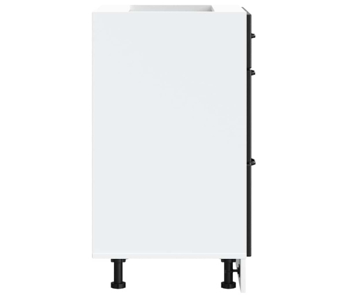 Virtuves Apakšējai Skapītis, Lucca, Melns, Inženierijas Koks Vidaxl