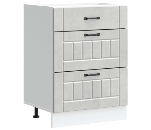 Virtuves Apakšējai Skapītis, Lucca, Betona Pelēks Vidaxl