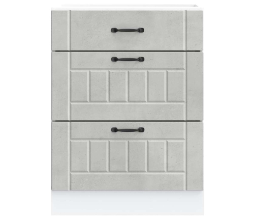 Virtuves Apakšējai Skapītis, Lucca, Betona Pelēks Vidaxl