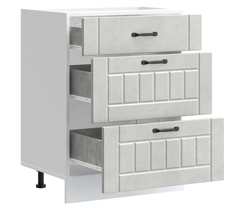 Virtuves Apakšējai Skapītis, Lucca, Betona Pelēks Vidaxl