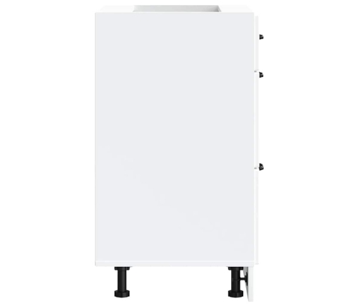 Virtuves Apakšējai Skapītis, Kalmar, Balts, Inženierijas Koks Vidaxl