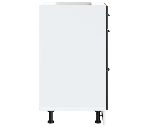 Virtuves Apakšējai Skapītis, Kalmar, Melns, Inženierijas Koks Vidaxl