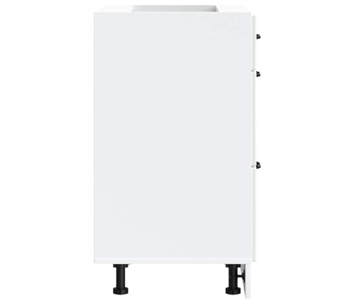 Virtuves Apakšējai Skapītis, Kalmar, Spīdīgi Balta Vidaxl