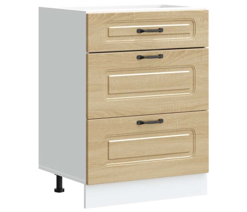 Virtuves Apakšējai Skapītis, Kalmar, Ozolkoka Vidaxl