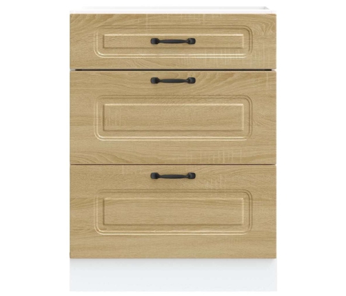 Virtuves Apakšējai Skapītis, Kalmar, Ozolkoka Vidaxl