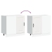 Virtuves Apakšējai Skapītis, Kalmar, Balts, Inženierijas Koks Vidaxl