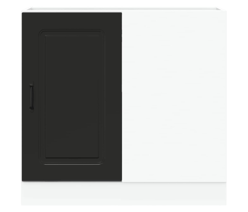 Virtuves Apakšējai Skapītis, Kalmar, Melns, Inženierijas Koks Vidaxl