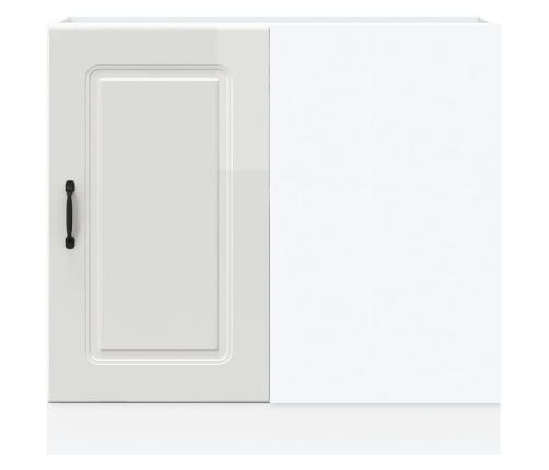 vidaXL virtuves apakšējai skapītis, Kalmar, spīdīgi balta