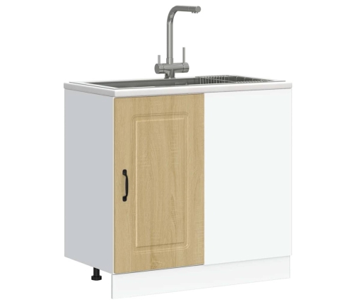 vidaXL virtuves apakšējai skapītis, Kalmar, ozolkoka