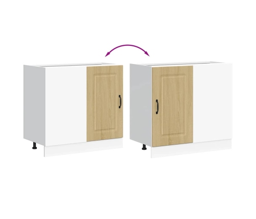 vidaXL virtuves apakšējai skapītis, Kalmar, ozolkoka