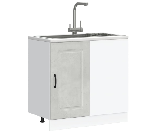 vidaXL virtuves apakšējai skapītis, Kalmar, betona pelēks