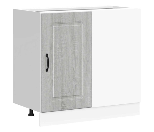 Virtuves Apakšējai Skapītis, Kalmar, Pelēka Koka Vidaxl