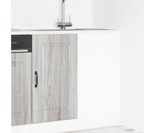 Virtuves Apakšējai Skapītis, Kalmar, Pelēka Koka Vidaxl