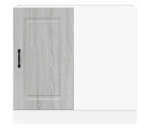 Virtuves Apakšējai Skapītis, Kalmar, Pelēka Koka Vidaxl