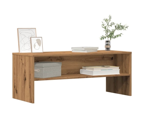 vidaXL TV skapītis, koka krāsa, 100x40x40 cm, inženierijas koks