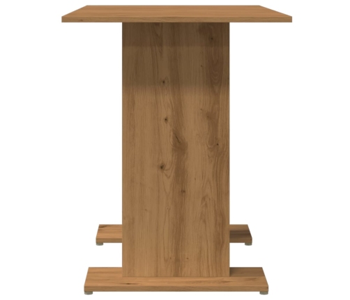 vidaXL virtuves galds, 110x60x75 cm, koka krāsa, skaidu plāksne