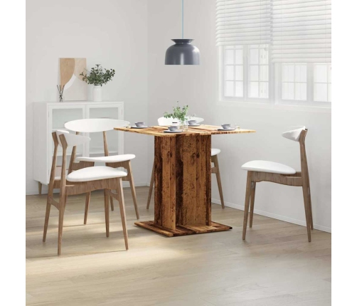 Virtuves Galds, 80X80X75 Cm, Skaidu Plāksne, Veca Koka Vidaxl