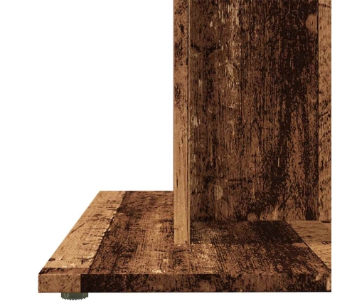 Virtuves Galds, 80X80X75 Cm, Skaidu Plāksne, Veca Koka Vidaxl