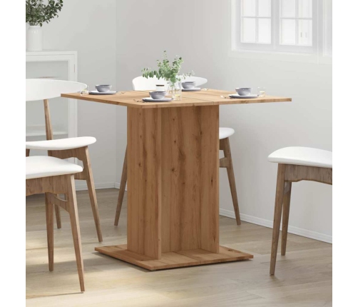 vidaXL virtuves galds, koka krāsa, 80x80x75 cm, inženierijas koks