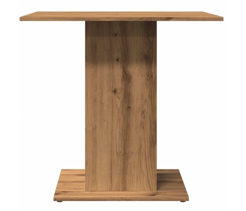 vidaXL virtuves galds, koka krāsa, 80x80x75 cm, inženierijas koks