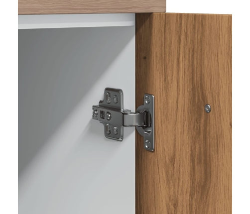 vidaXL virtuves skapītis, koka krāsa, 60x46x81,5 cm, skaidu plātne