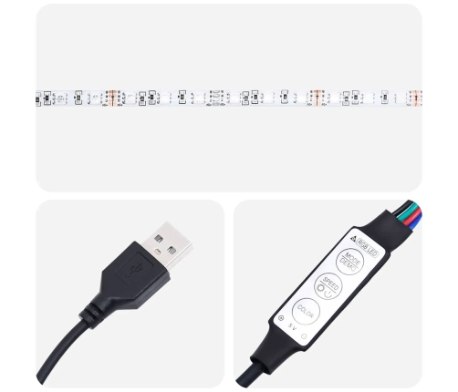 2-Daļīgs Televizora Skapja Komplekts Ar Led Gaismām Old Wood Vidaxl