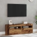 2-Daļīgs Televizora Skapja Komplekts Ar Led Gaismām Old Wood Vidaxl