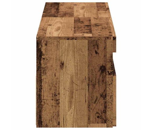 2-Daļīgs Televizora Skapja Komplekts Ar Led Gaismām Old Wood Vidaxl