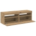2-Daļīgs Televizora Skapja Komplekts Ar Led Gaismām Artisan Oak Vidaxl