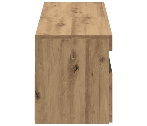 2-Daļīgs Televizora Skapja Komplekts Ar Led Gaismām Artisan Oak Vidaxl