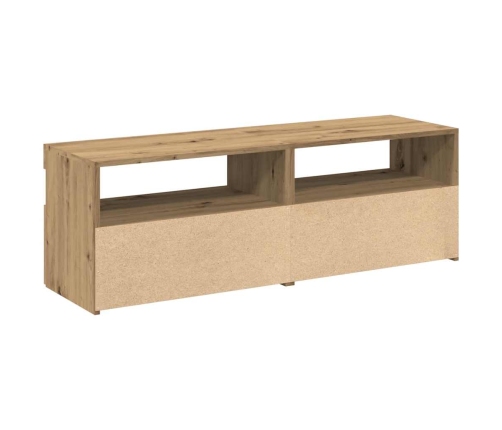 2-Daļīgs Televizora Skapja Komplekts Ar Led Gaismām Artisan Oak Vidaxl