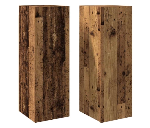 2-Daļīgs Televizora Skapja Komplekts Vecs Koks 30,5X30X90 Cm Vidaxl