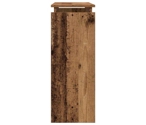 vidaXL konsoles galdiņš, veca koka, 80x30x80 cm, inženierijas koks