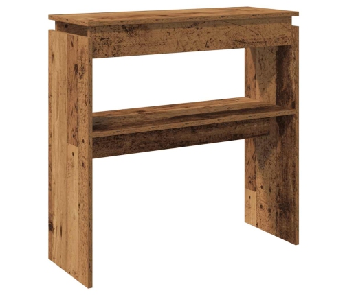 vidaXL konsoles galdiņš, veca koka, 80x30x80 cm, inženierijas koks
