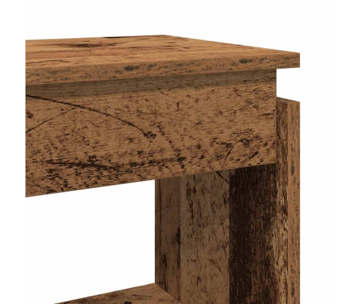 vidaXL konsoles galdiņš, veca koka, 80x30x80 cm, inženierijas koks
