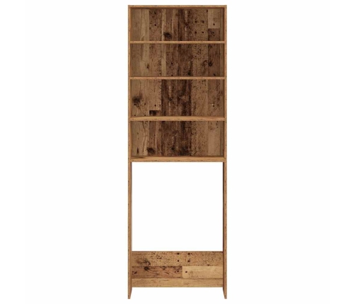 Veļas Mašīnas Skapis Old Wood 64X24X190 Cm Vidaxl