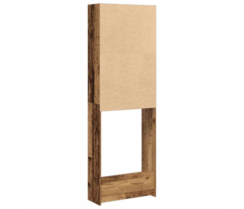 Veļas Mašīnas Skapis Old Wood 64X24X190 Cm Vidaxl