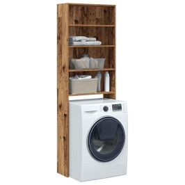 Veļas Mašīnas Skapis Old Wood 64X24X190 Cm Vidaxl