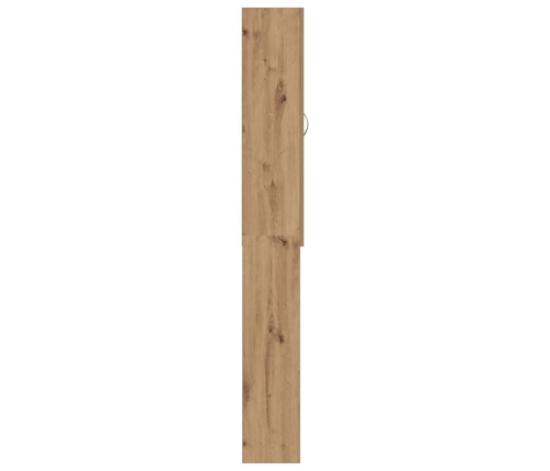 vidaXL veļasmašīnas skapītis, koka krāsa, 64x25,5x190 cm