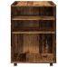 vidaXL plaukts ar riteņiem, veca koka, 60x53x72 cm, inženierijas koks