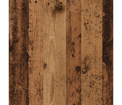 vidaXL plaukts ar riteņiem, veca koka, 60x53x72 cm, inženierijas koks